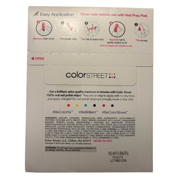 Color Street RED WHITE & BEAUTIFUL - Picture 3 of 3